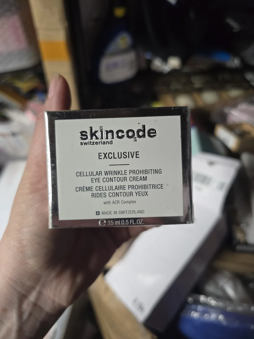 Exclusive Cellular Wrinkle Prohibiting Eye Contour Cream - White/Silver
